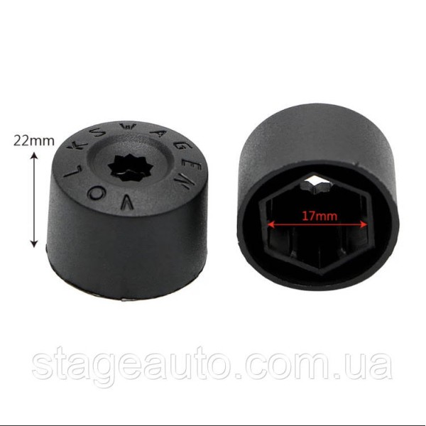 Wheel Bolt Caps Volkswagen 17mm