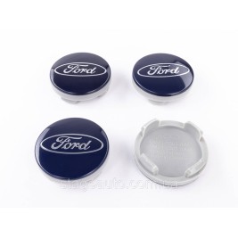 Ковпачки заглушки на литі диски FORD Форд 54 мм Сині 6M21-1003