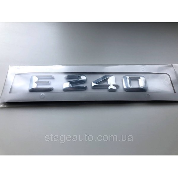 Nameplate Inscription Trunk Mercedes Benz E240