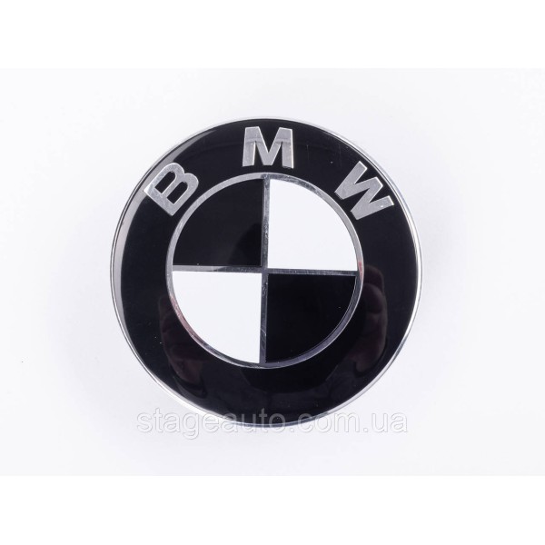 Ковпачок (заглушка) в литий диск BMW (БМВ) 68 мм Чорно білий (36136783536)