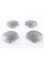 Caps plugs for alloy wheels Audi Audi 60 mm 57 mm Gray 4B0601170 set
