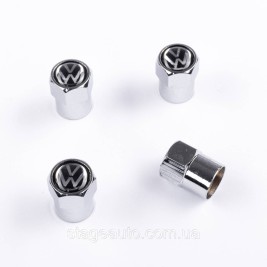 Protective caps for valve stems VW Volkswagen Volkswagen 4 pcs Chrome