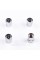 Protective caps for Toyota valve nipples 4 pcs Chrome