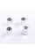 Protective caps for valve stems Honda Honda 4 pcs Chrome