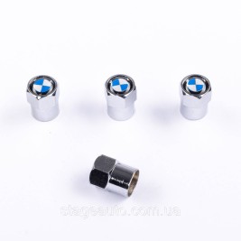 Protective caps for BMW valve stems 4 pcs Classic Chrome