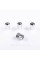Protective caps for BMW nipples BMW M-style 4 pcs Small logo Chrome