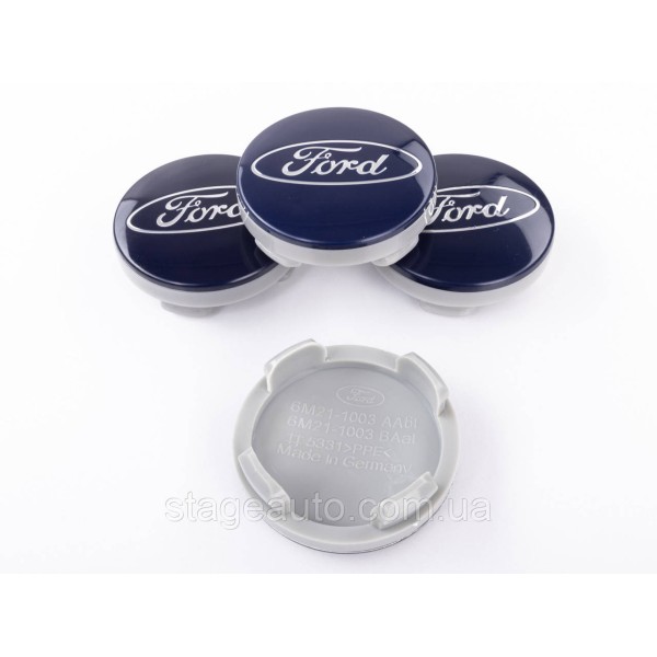 Caps plugs for alloy wheels FORD Ford 54 mm Blue 6M21-1003