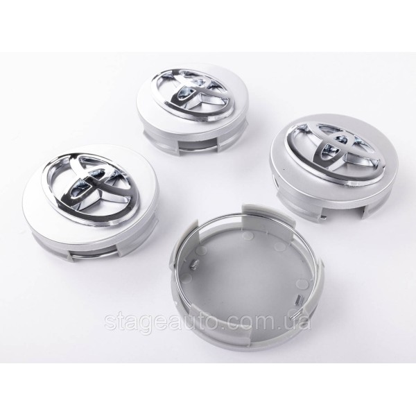Caps plugs for alloy wheels TOYOTA Toyota, 62 mm Silver 42603-12730