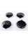 Caps plugs for alloy wheels Audi Audi 60 mm 57 mm Black gloss 4B0601170 set