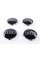 Caps plugs for alloy wheels Audi Audi 60 mm 57 mm Black gloss 4B0601170 set