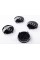 Caps plugs for alloy wheels Audi Audi 60 mm 57 mm Black gloss 4B0601170 set