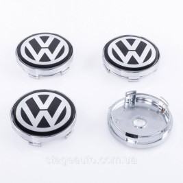 Caps plugs for alloy wheels VW Volkswagen Volkswagen 60 mm Chrome