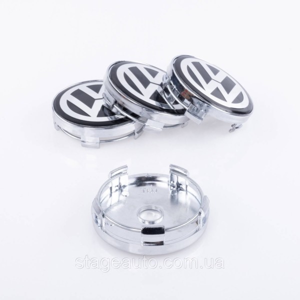 Caps plugs for alloy wheels VW Volkswagen Volkswagen 60 mm Chrome