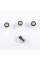 Protective caps for Skoda nipples 4 pcs Classic with logo 4 pcs Chrome