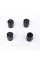 Protective caps for Mercedes-Benz valve nipples Mercedes 4 pcs Black