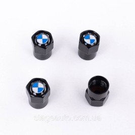 Protective caps for BMW valve stems 4 pcs Classic Black