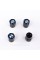 Protective caps for BMW valve stems 4 pcs Classic Black