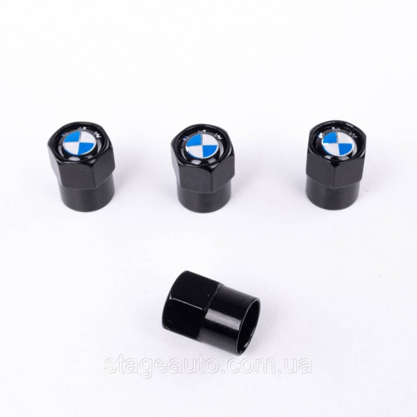 Protective caps for BMW valve stems 4 pcs Classic Black