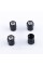 Protective caps for valve stems VW Volkswagen Volkswagen 4 pcs Black
