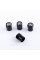 Protective caps for valve stems VW Volkswagen Volkswagen 4 pcs Black