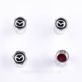 Protective caps for Mazda valve nipples 4 pcs Chrome