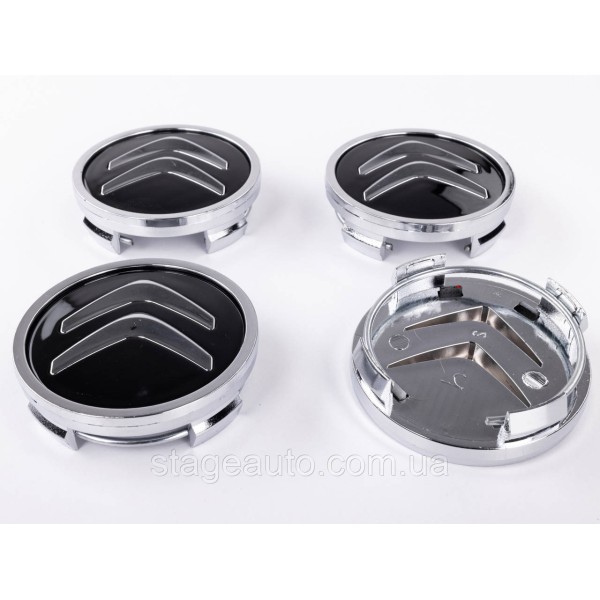 Citroen alloy wheel caps 60 mm black
