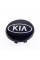 Ковпачки заглушки в литі диски KIA (КІА) 58 мм Лого Овал Чорні 52960-2F000