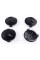 Caps plugs for alloy wheels Mercedes-Benz Mercedes 75 mm OLD Black Matt