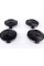 Caps plugs for alloy wheels Mercedes-Benz Mercedes 75 mm OLD Black Matt