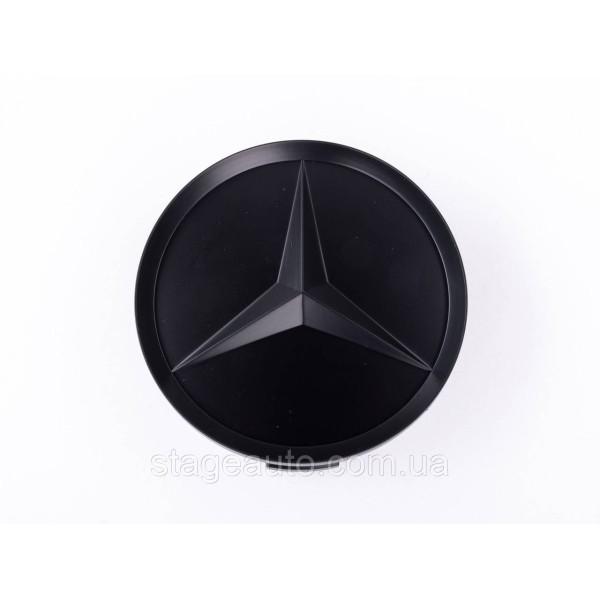 Caps plugs for alloy wheels Mercedes-Benz Mercedes 75 mm OLD Black Matt