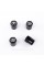 Protective caps for Toyota valve nipples 4 pcs Black