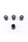 Protective caps for Toyota valve nipples 4 pcs Black