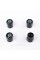 Protective caps for Skoda nipples 4 pcs Classic with logo 4 pcs Black