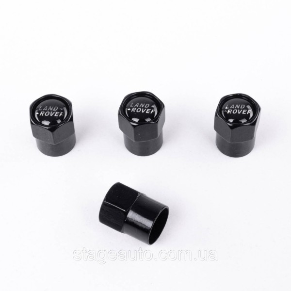 Protective caps for valve stems Land Rover Land Rover 4 pcs Black