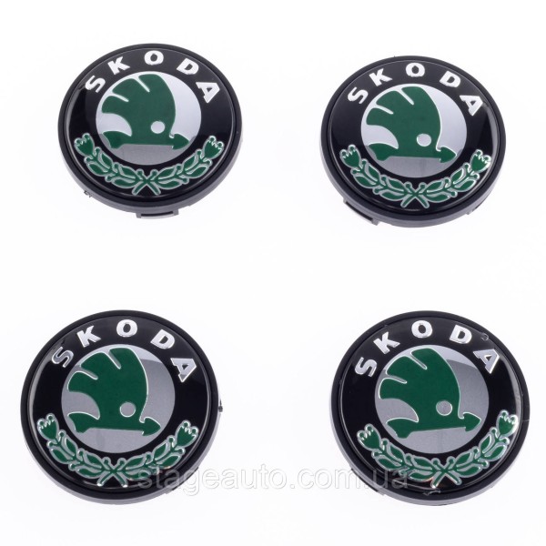 Caps plugs for alloy wheels Skoda Skoda 56 mm Classic 1J0 601 171 set