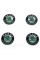 Caps plugs for alloy wheels Skoda Skoda 56 mm Green IZD601151A, 6U0601151L set