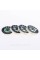 Caps plugs for alloy wheels Skoda Skoda 56 mm Green IZD601151A, 6U0601151L set