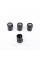 Protective caps for valve stems Hyundai 4 pcs Black