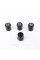 Protective caps for valve stems Honda Honda 4 pcs Black