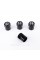 Protective caps for valve stems Honda Honda 4 pcs Black