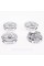 Caps plugs for alloy wheels TOYOTA Toyota, 57 mm Silver 42603-02220