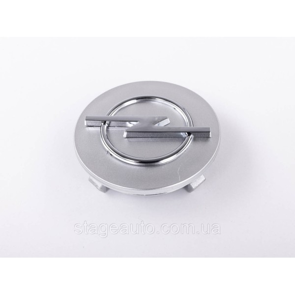 Колпачки заглушки в литые диски OPEL Опель, 64 мм Серебристые (O9 09 127 953 GD)