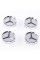 Caps plugs for Mercedes-Benz disks Mercedes 60mm Chrome silver