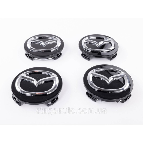 Caps plugs for alloy wheels MAZDA Mazda 57 mm Black G22C-37-190A
