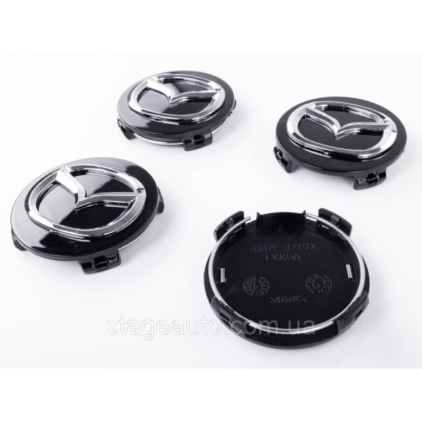 Caps plugs for alloy wheels MAZDA Mazda 57 mm Black G22C-37-190A