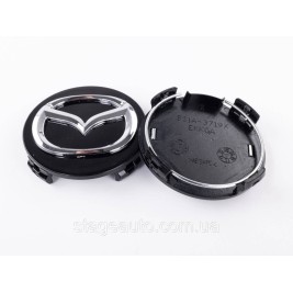 Ковпачки заглушки в литі диски MAZDA Мазда 57 мм Чорні G22C-37-190A