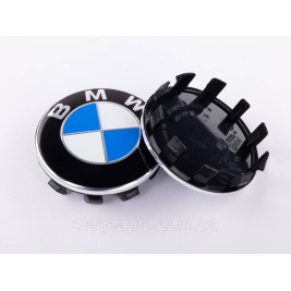 Cap plug for alloy wheels BMW 56mm classic white blue