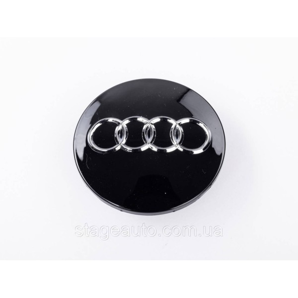 Cap plug for alloy wheels Audi Audi 68 mm 57 mm Black gloss 8D0601170