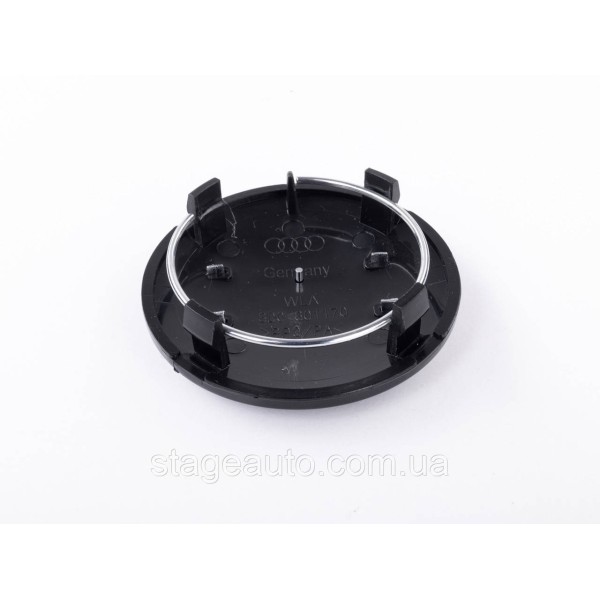 Cap plug for alloy wheels Audi Audi 68 mm 57 mm Black gloss 8D0601170