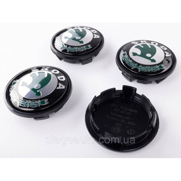 Caps plugs for alloy wheels Skoda Skoda 65 mm Classic 3B7 601 171 set
